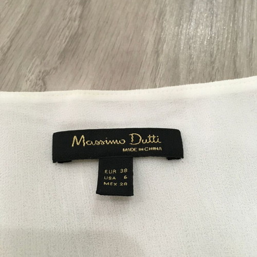 Massimo Dutti dress 100% cotton with embroidery, like new, size 38