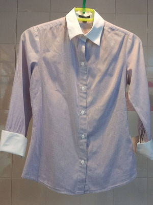 Jacob striped purple-white shirt used, size S