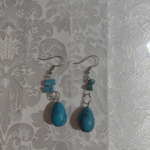 Depth earrings like new, blue