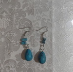 Depth earrings like new, blue