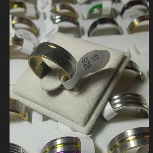 Women's ring new, durable steel, size 17