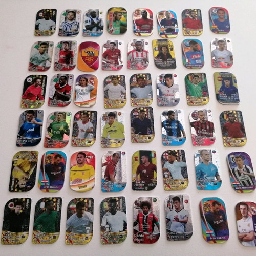 Europe's champion metal footballer tags used, pack of 48