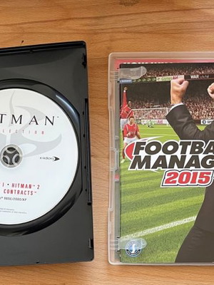Συλλογή Hitman - Διαχειριστής ποδοσφαίρου 2015 2 Παιχνίδια για Η/Υ σε καλή κατάσταση