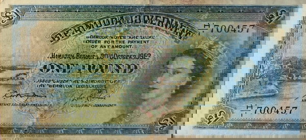 ΧΑΡΤΟΝΟΜΙΣΜΑ BERMUDA 1 POUND [1952]