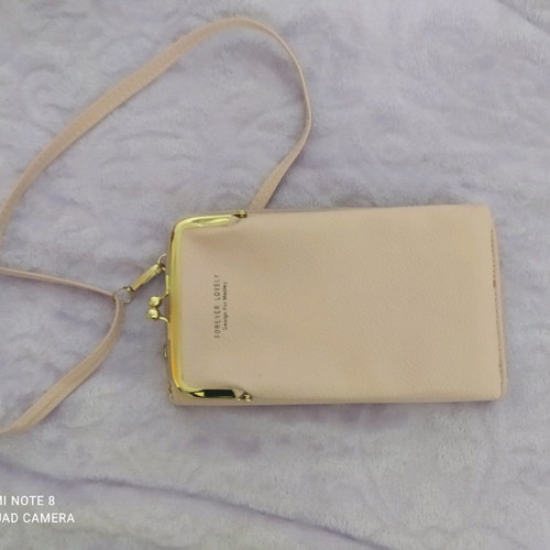 Pink phone bag new for mobile and money