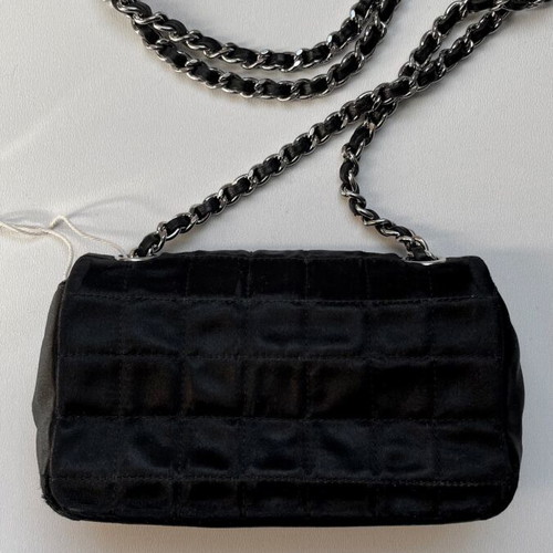 Chanel shoulder bag used, black, conic Fall04