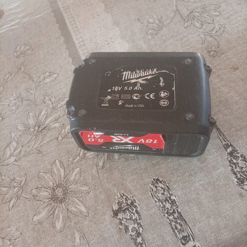Milwaukee rechargeable battery used