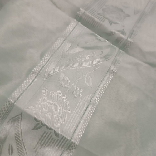 Curtain with Shirring in Turquoise Like New, 4m Width