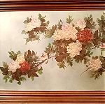  Πίνακας ζωγραφικής με θέμα πολύχρωμα λουλούδια