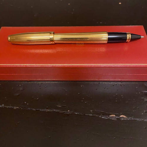S.T. Dupont Fidelio gold plated rollerball new with documents and box