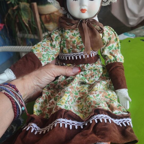 Vintage porcelain doll
