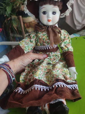 Vintage porcelain doll