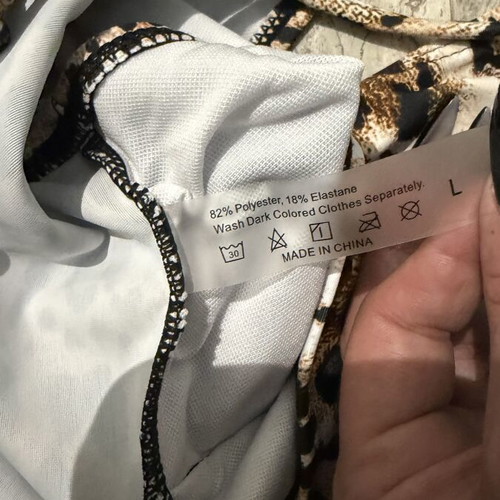 Leopard print swimsuit Shein like new, beige, size L