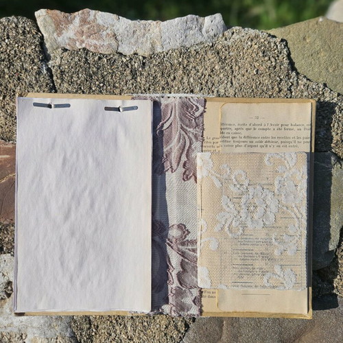 Handmade notebook from 1910 French commerce manual like new