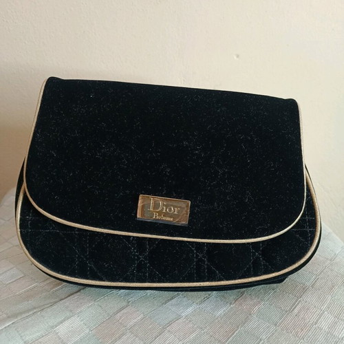 Dior Parfums Black Velvet Toiletry Bag Like New