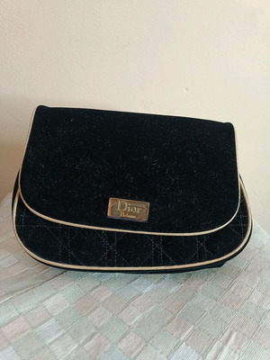 Dior Parfums Black Velvet Toiletry Bag Like New