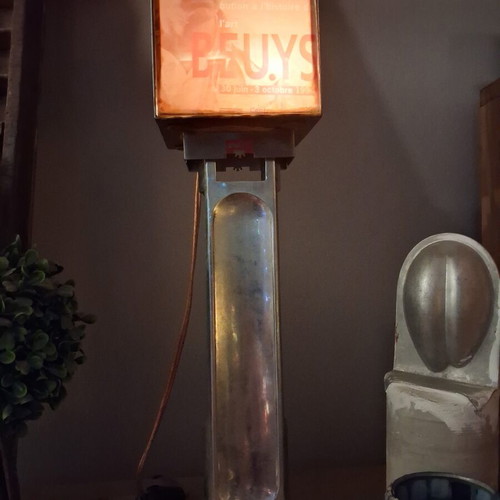 Rare table lamp with Josef Beuys from Berlin