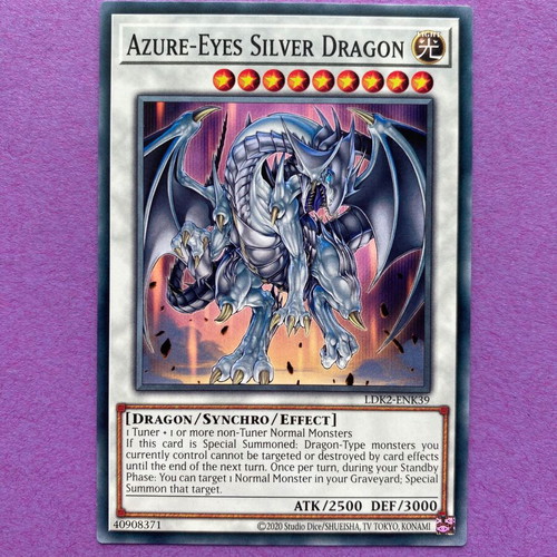 Azure-Eyes Silver Dragon Yu-Gi-Oh card near mint