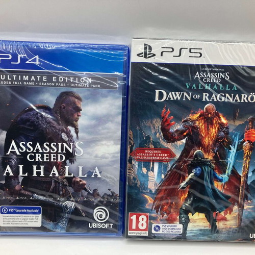 Assassin's Creed Valhalla Ultimate Edition PS4 with Dawn of Ragnarok PS5 DLC new