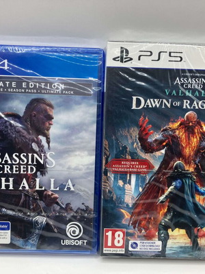 Assassin's Creed Valhalla Ultimate Edition PS4 with Dawn of Ragnarok PS5 DLC new