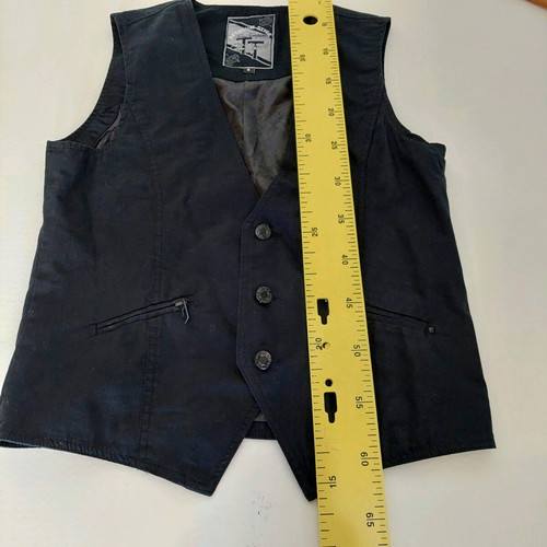 Tom Tompson men's sleeveless vest new, black, size small