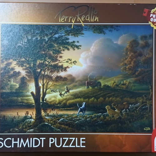 Puzzle Schmidt 1000 pieces used with minor box tears