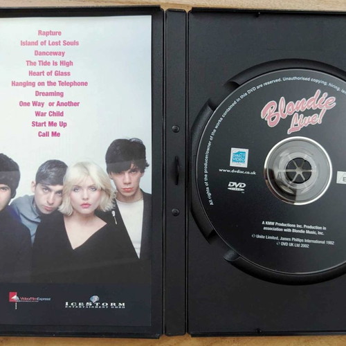 Blondie Live! DVD used, pop