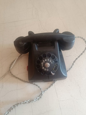 Vintage Ericsson rotary dial telephone from 1950s, used