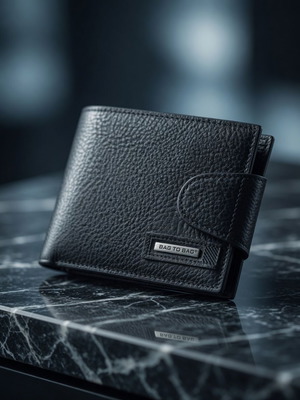 Men's BAG TO BAG leather wallet black new Masterpiece Organizer