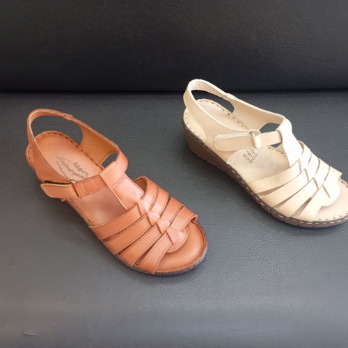 Leather platform sandals new, sizes 37-40, black and brown