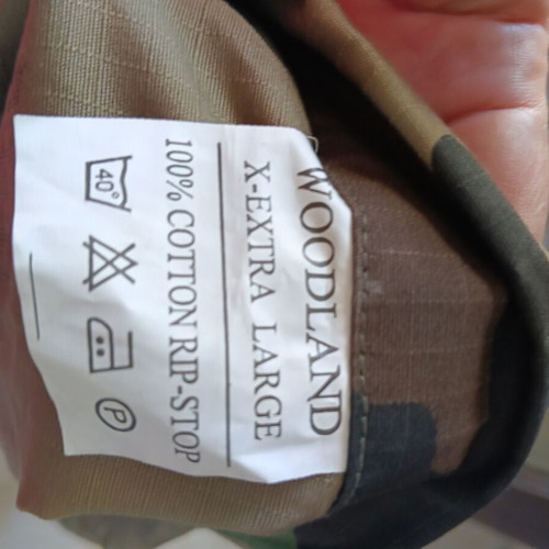 Woodland jacket with removable lining, new, set with pants and shirt
