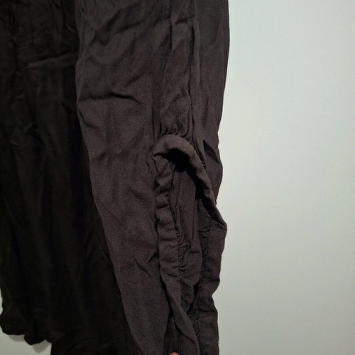 Te Quiero long brown dress with pleats and balloon sleeves