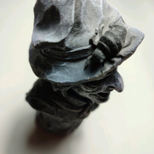 Witch cement bust used, Halloween decoration 15cm