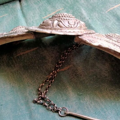 Authentic Antique Silver Buckle 30cm, like new, 19th century