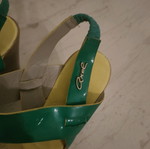 Axel sandals used, size 39, green with yellow