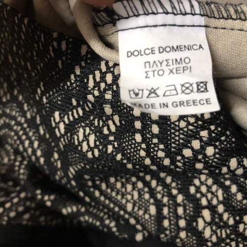 Dolce Domenica dress used, size M/L, black with Avon lipstick gift