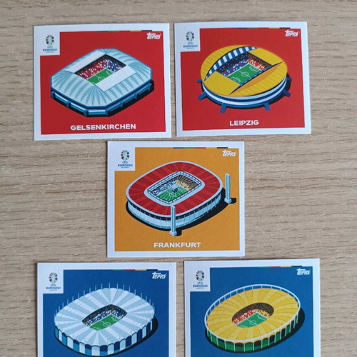 Euro 2024 Stadiums topps stickers new collection