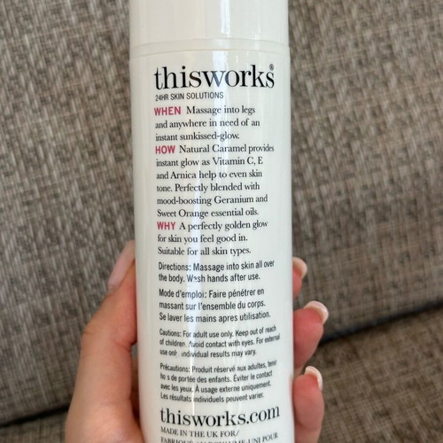 Self tan thisworks 150ml new with vitamin C and caramel