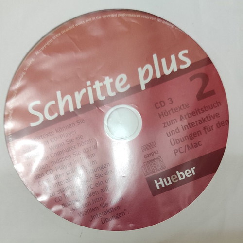 Schritte Plus 2 German Language Learning CD like new