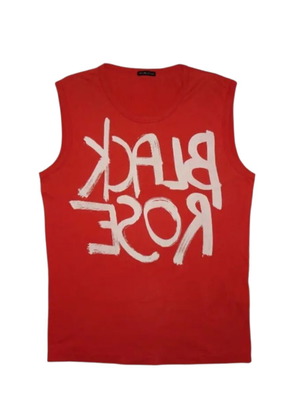 Ann Demeulemeester Black Rose vintage top new, size S, red