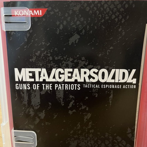 Metal Gear Solid 4 Guns of The Patriots PS3 game used