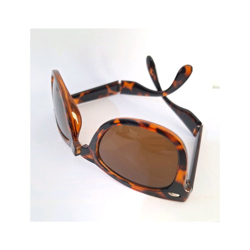 Foldable sunglasses used, brown