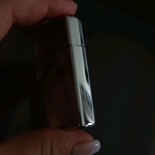 Zippo lighter like new, silver shiny, 90s decade