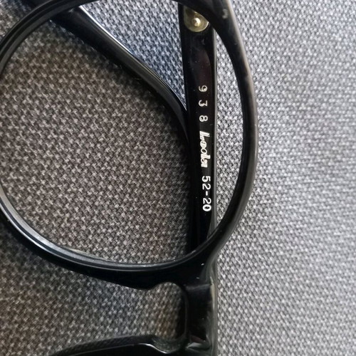LODA 938 vintage handmade eyeglass frame new, black
