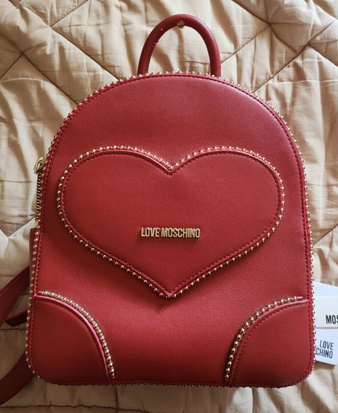 Authentic Moschino backpack, leather.