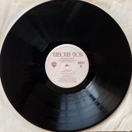 Christopher Cross Another Page vinyl LP album, rock