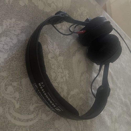 Senheiser HD25-1 headphones used, wired professional