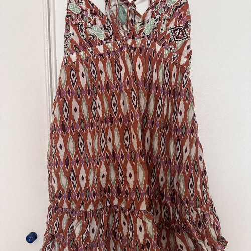 Boho dress mini with colorful patterns Pull & Bear like new