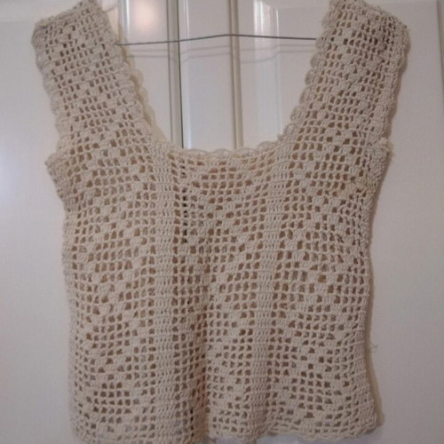 Knitted women's tops pack of 2, handmade, new, beige and brown
