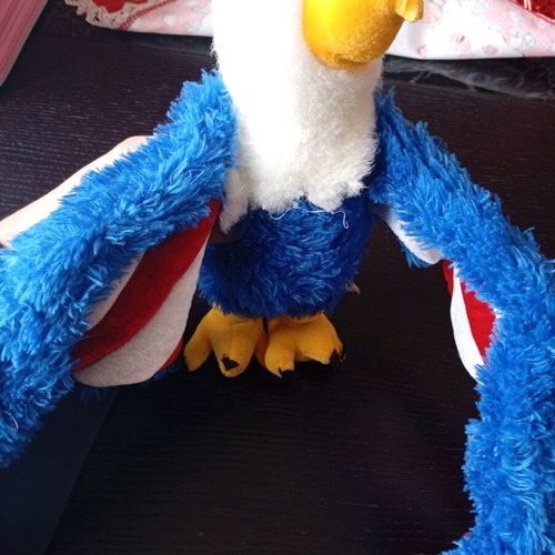 Ty Beanie Baby "Free" the Eagle collectible plush toy used